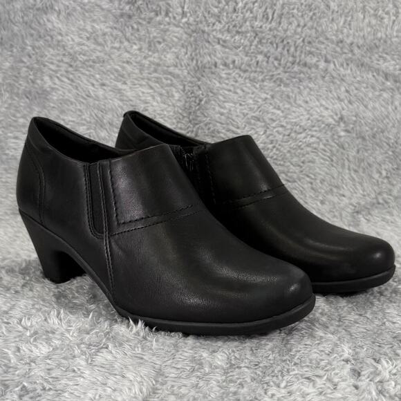 Easy Spirit Womens 8 Caine Slip On Round Toe Casual Shooties Black Bootie - Picture 3 of 8